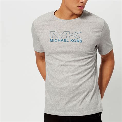 michael kors heather grey spring 1|Michael Kors Mens Heather Gray Polo Shirt Short Sleeve 100.